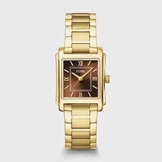 MONTRE CLUSE ANGLEE WATCH STEEL, BROWN, GOLD COLOUR