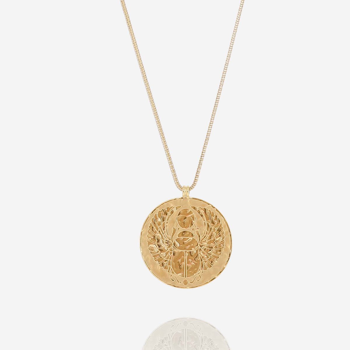 Collier Doré Scarabée En Acier Inoxydable - Sakina Bijoux - Neuf Avec Étiquettes