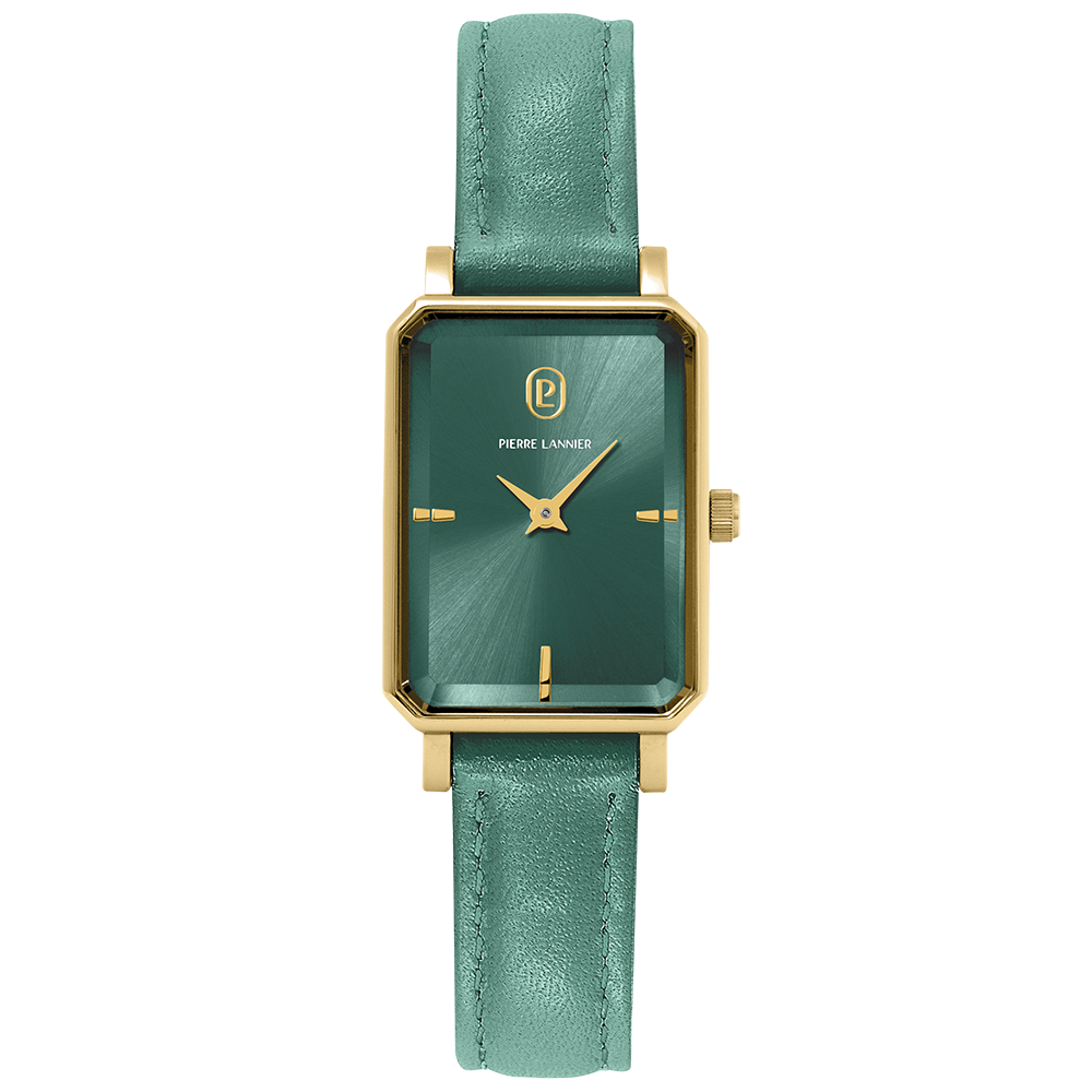 MONTRE PIERRE LANNIER FEMME ARIANE CUIR VERT