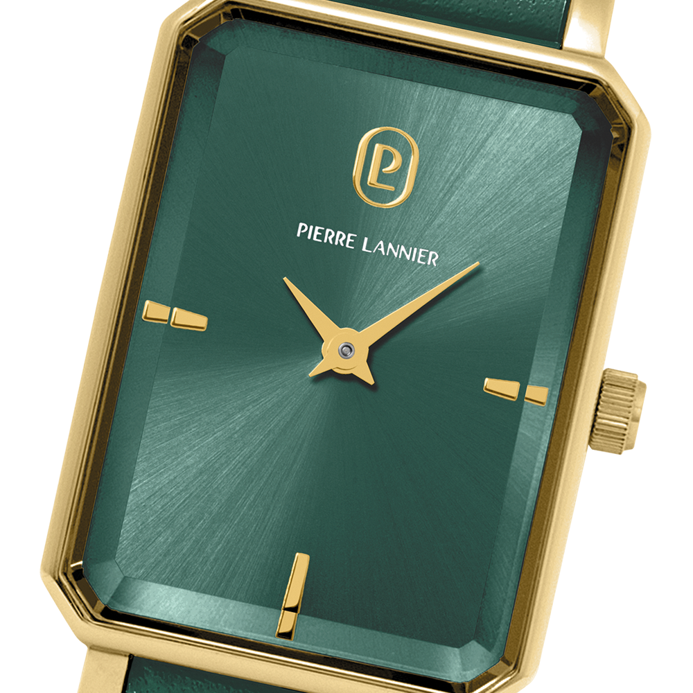 MONTRE PIERRE LANNIER FEMME ARIANE CUIR VERT