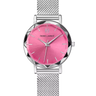 MONTRE PIERRE LANNIER FEMME MULTIPLES ACIER MILANAIS FOND ROSE