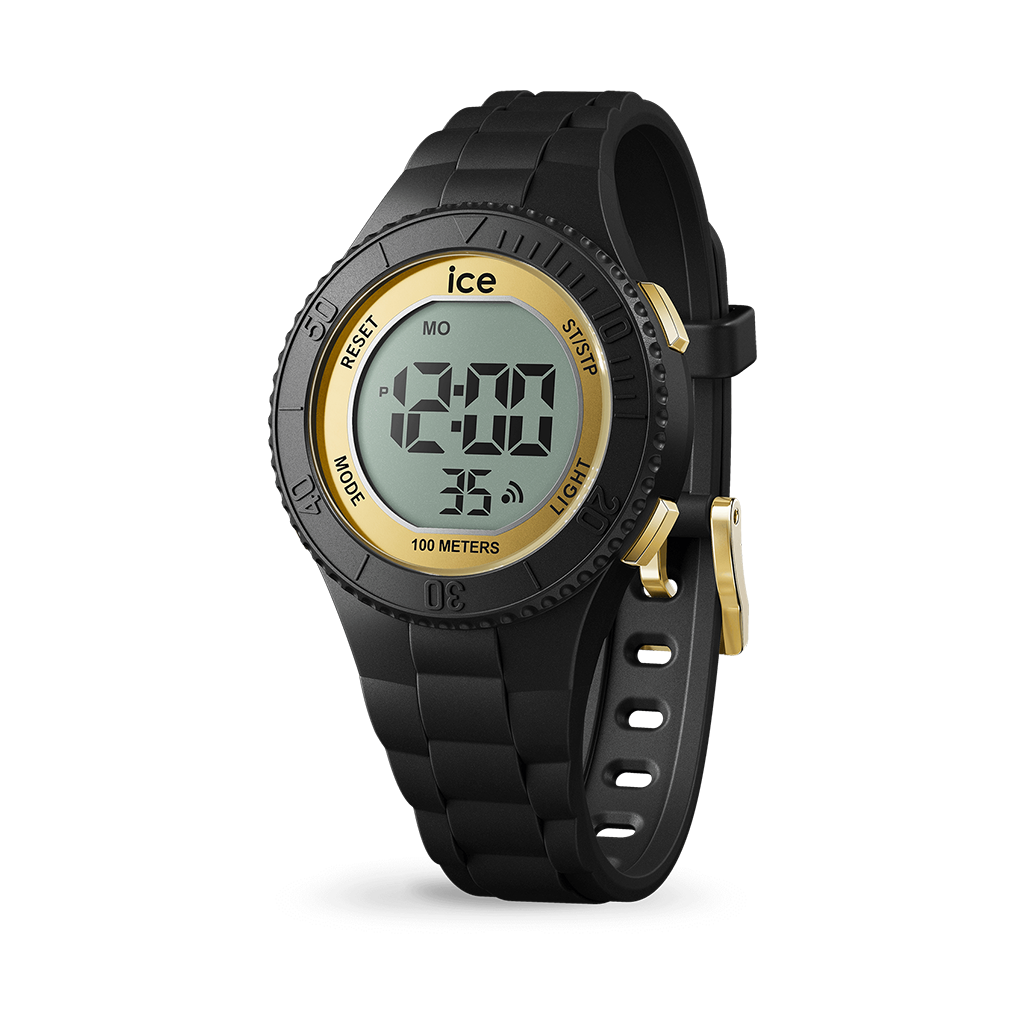 MONTRE ICE DIGIT BLACK GOLD - SMALL