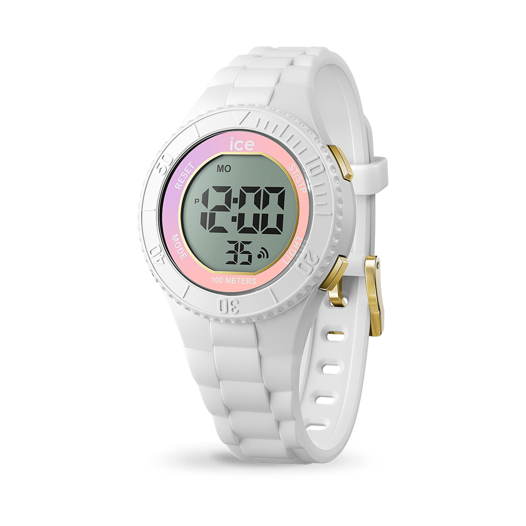 MONTRE ICE DIGIT WHIITE LILAC SUNSET- SMALL