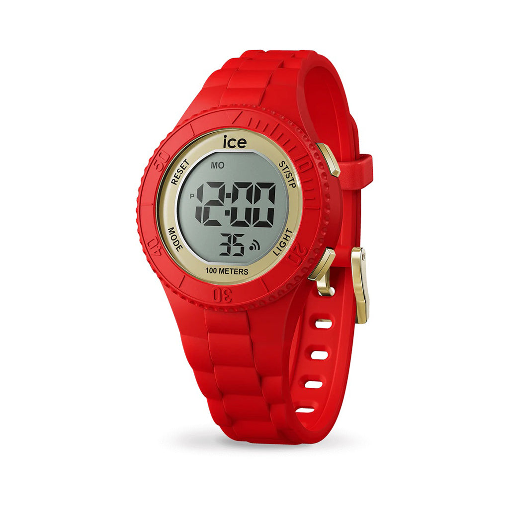 MONTRE ICE DIGIT - SMALL RED GOLD
