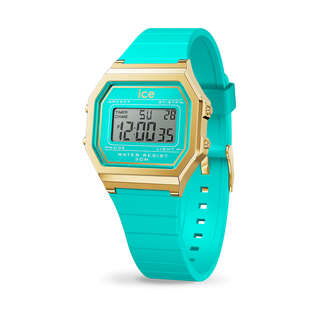 MONTRE ICE digit retro - Blue curacao 020255