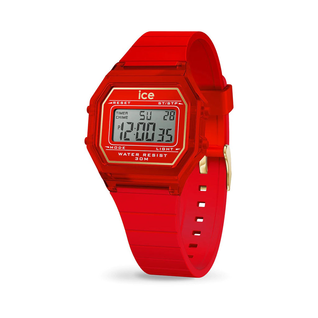 MONTRE ICE DIGIT RETRO RED PASSION