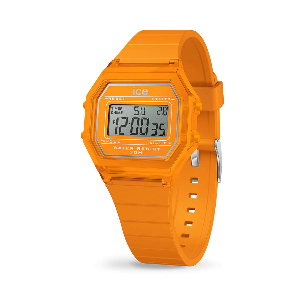 MONTRE ICE DIGIT RETRO NEON ORANGE