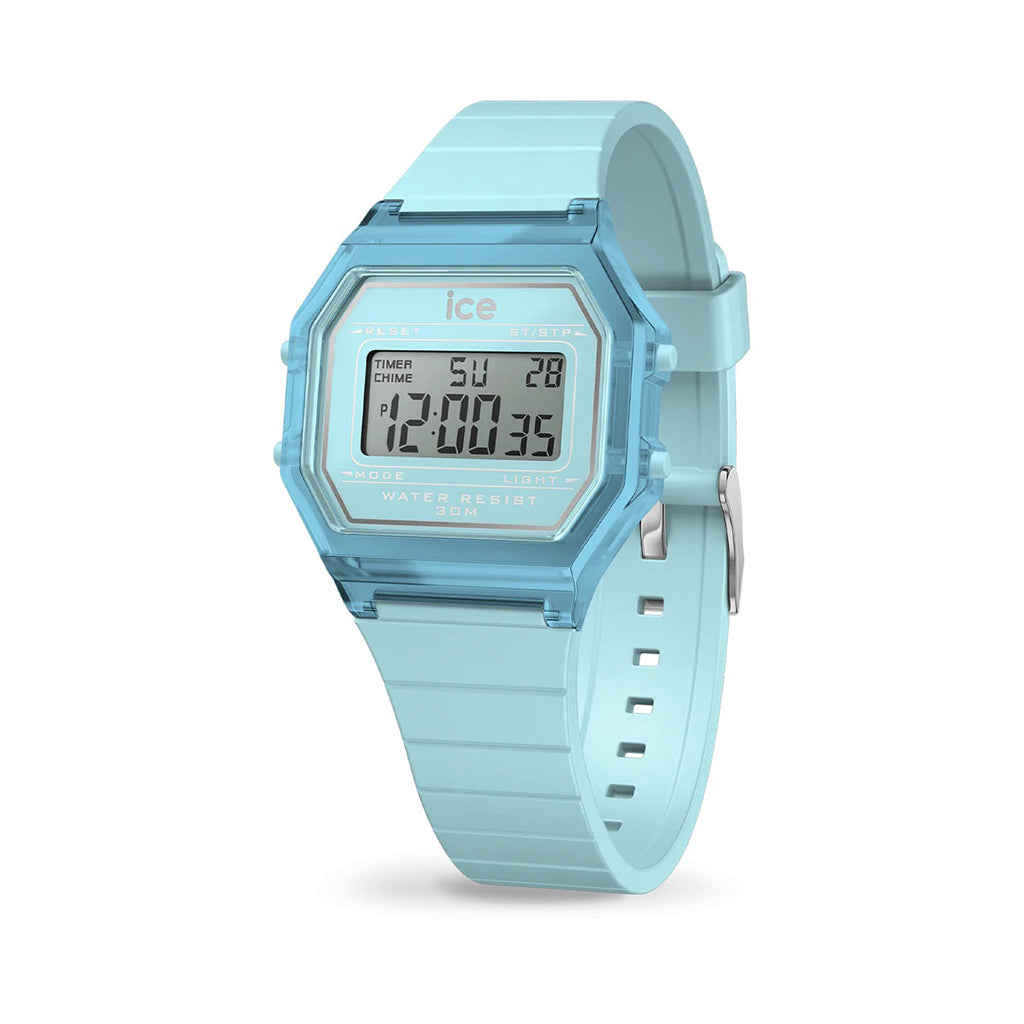 MONTRE ICE DIGIT RETRO SKY BLUE