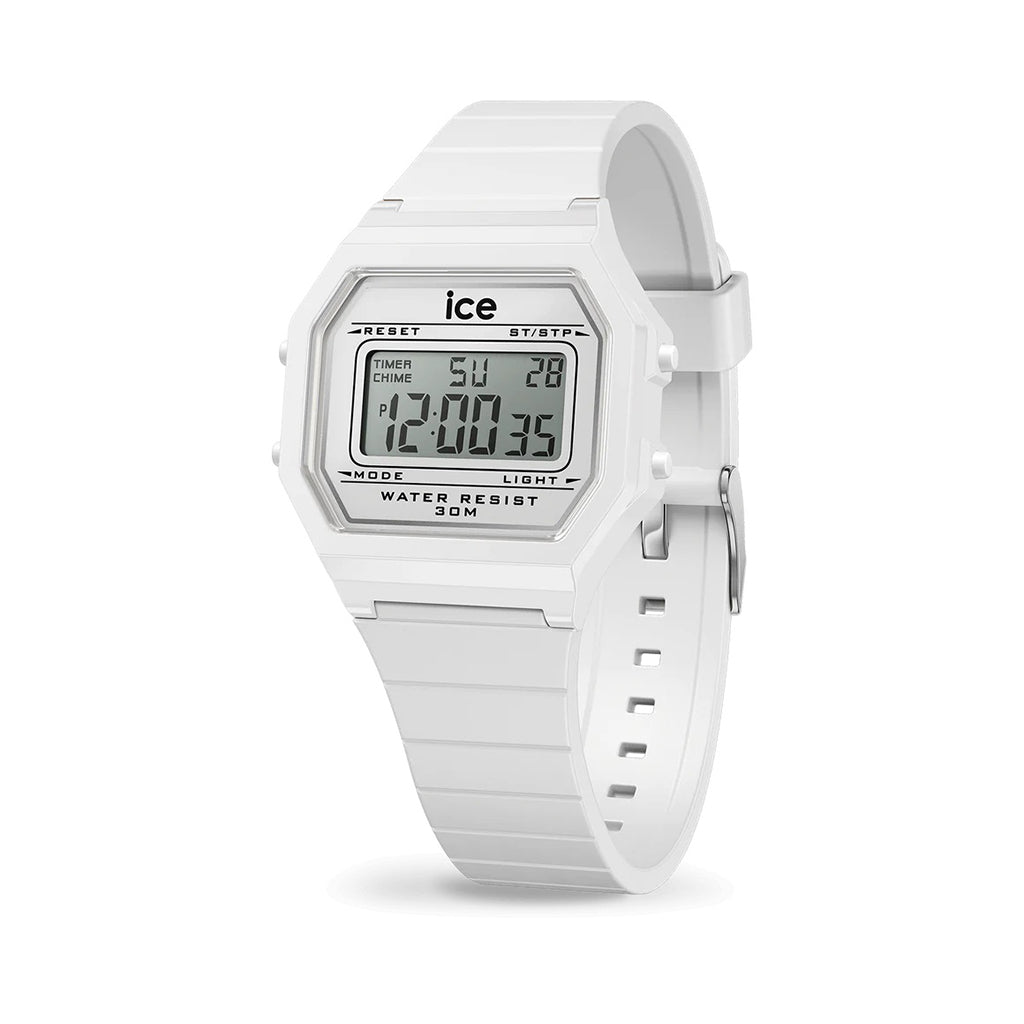 MONTRE ICE DIGIT RETRO WHITE