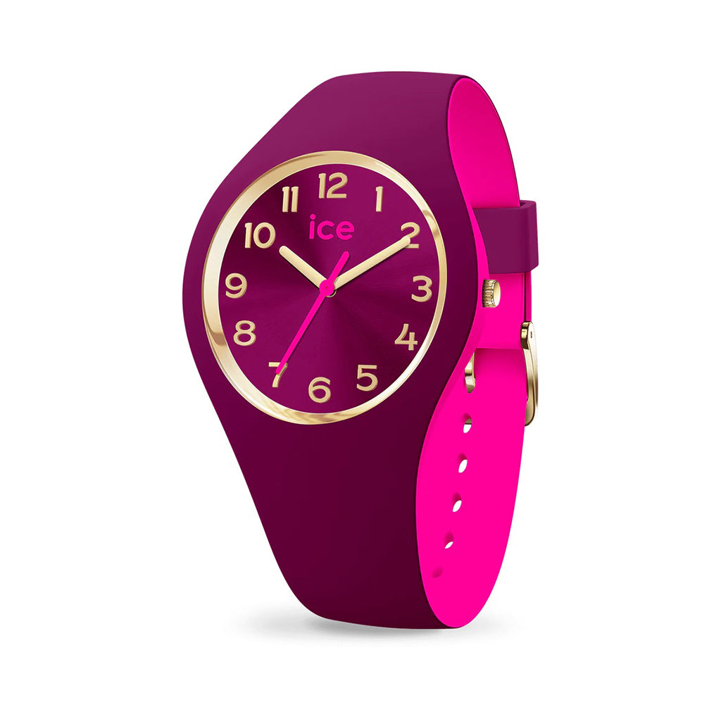 MONTRE ICE DUO CHIC SMALL BURGUNDY PINK