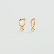 BOUCLES D'OREILLES CREOLES AGATHA ODEON DORE
