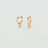 BOUCLES D'OREILLES CREOLES AGATHA ODEON DORE