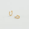 BOUCLES D'OREILLES CREOLES AGATHA ODEON DORE