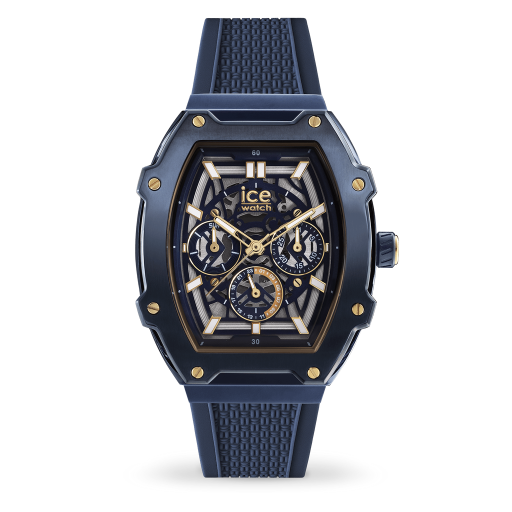 MONTRE ICE BOLIDAY STEEL MEDIUM GOLD BLUE