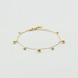 BRACELET SOUPLE AGATHA BELOVED DORE VERT