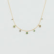 COLLIER AGATHA BELOVED DORÉ VERT