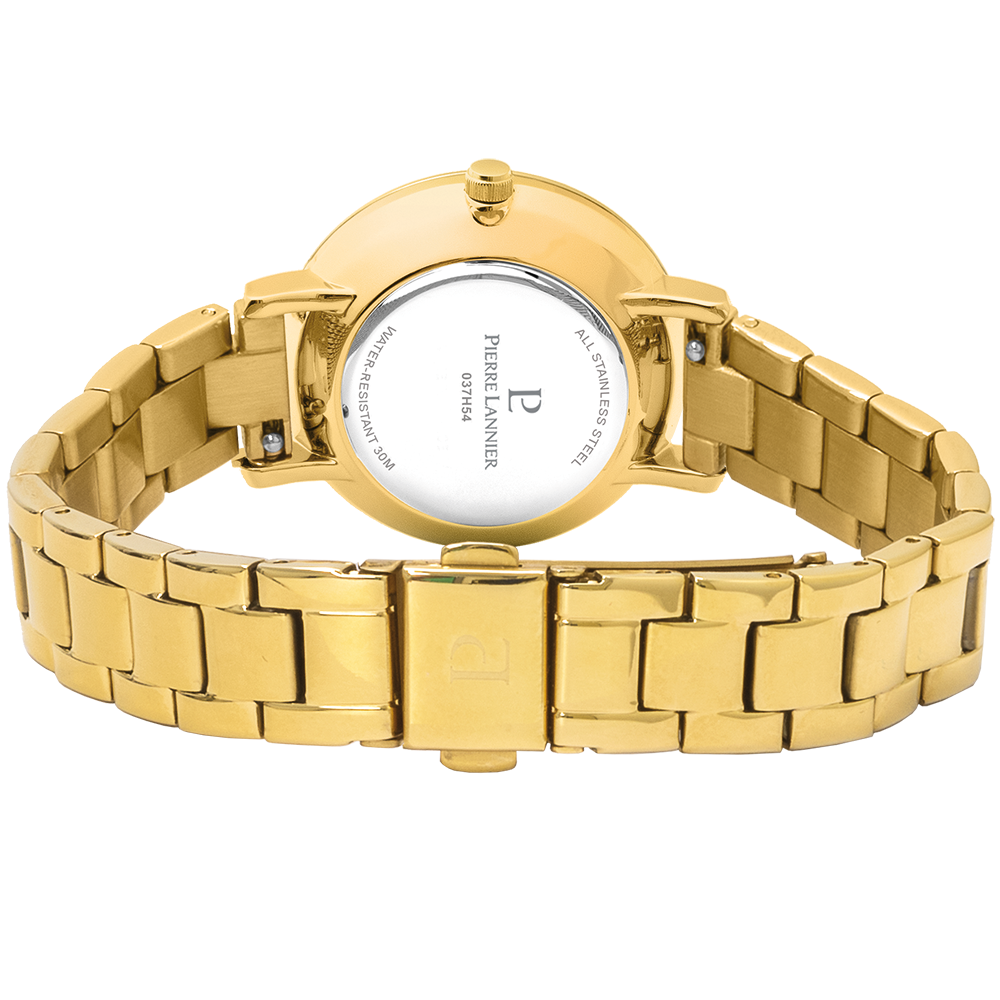 MONTRE PIERRE LANNIER FEMME CHOUQUETTE ACIER DORE