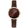 MONTRE PIERRE LANNIER FEMME CHOUQUETTE CUIR CHOCOLAT