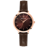 MONTRE PIERRE LANNIER FEMME CHOUQUETTE CUIR CHOCOLAT