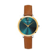 MONTRE PIERRE LANNIER DAME CHOUQUETTE ARGENTE / DORE CUIR