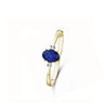 BAGUE OR JAUNE 750 SAPHIR DIAMANTS