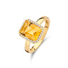 BAGUE ONE MORE ETNA OR JAUNE CITRINE ET DIAMANTS