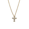 COLLIER OR JAUNE 750 CROIX DIAMANTS
