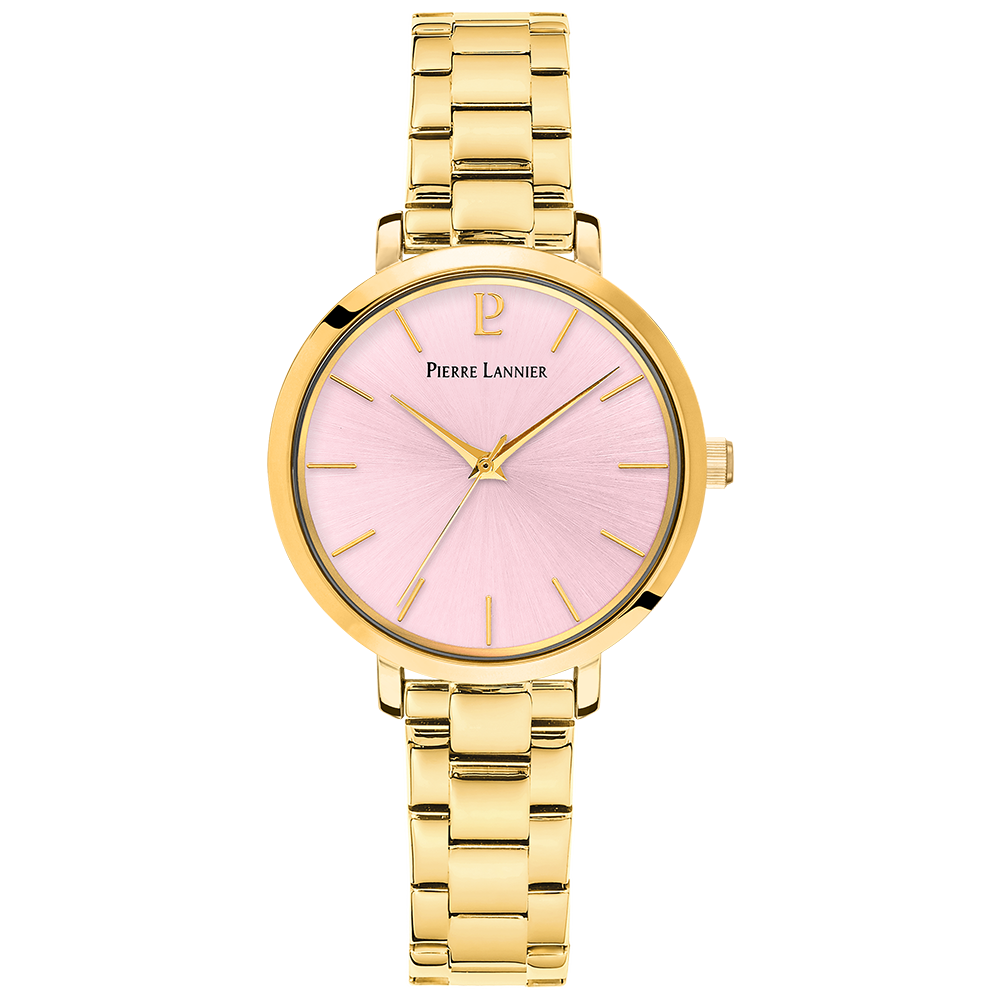 MONTRE PIERRE LANNIER FEMME CHOUQUETTE ACIER DORE