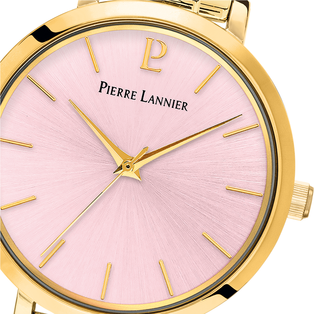 MONTRE PIERRE LANNIER FEMME CHOUQUETTE ACIER DORE