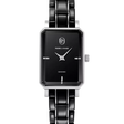 MONTRE PIERRE LANNIER FEMME ARIANE NOIR ACIER ET CERAMIQUE NOIRE