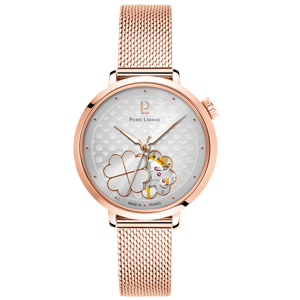 MONTRE PIERRE LANNIER FEMME ESPERANCE ACIER ROSE GOLD