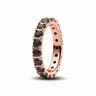 Bague Pandora Éternité Rang Scintillant Noir