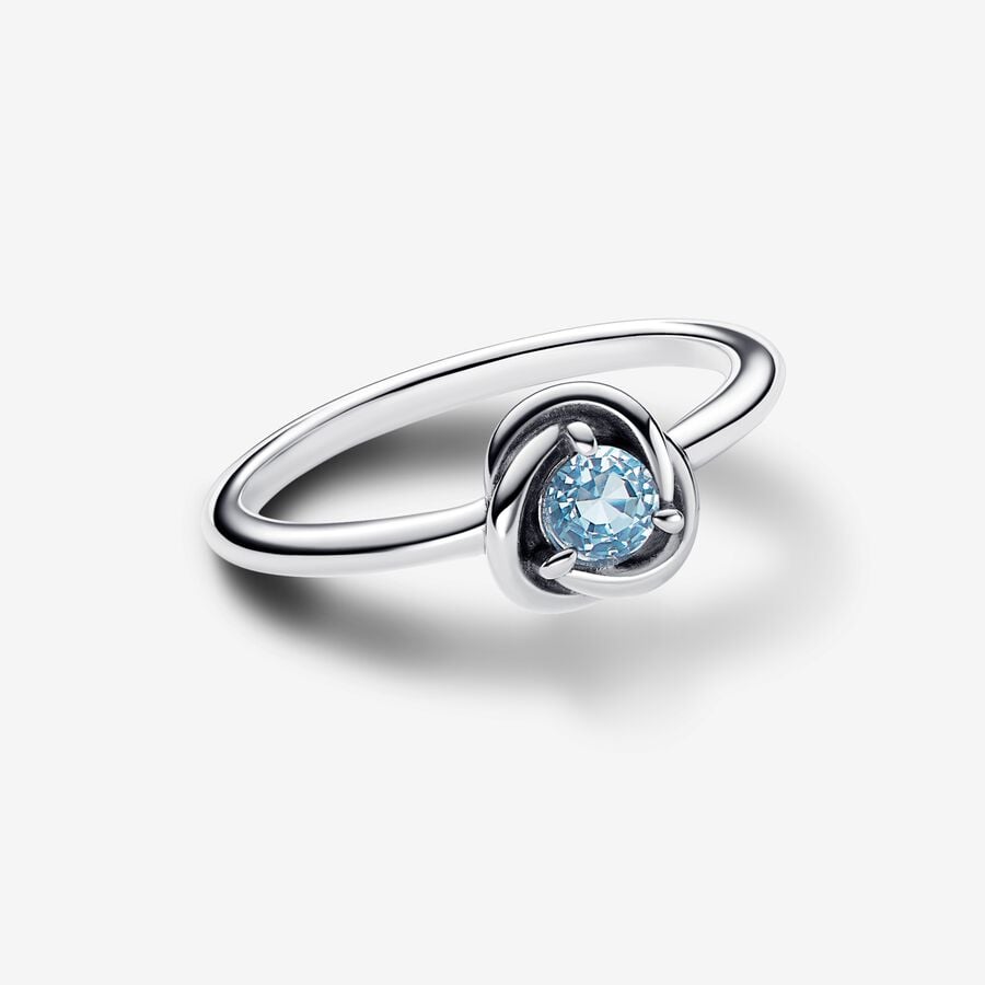 Bague Pandora Cercle de l'Éternité Bleu Azur