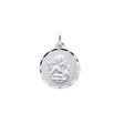 MEDAILLE ANGE OR BLANC 750