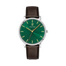 MONTRE PIERRE LANNIER HOMME ESSENTIAL BRUN CADRAN VERT