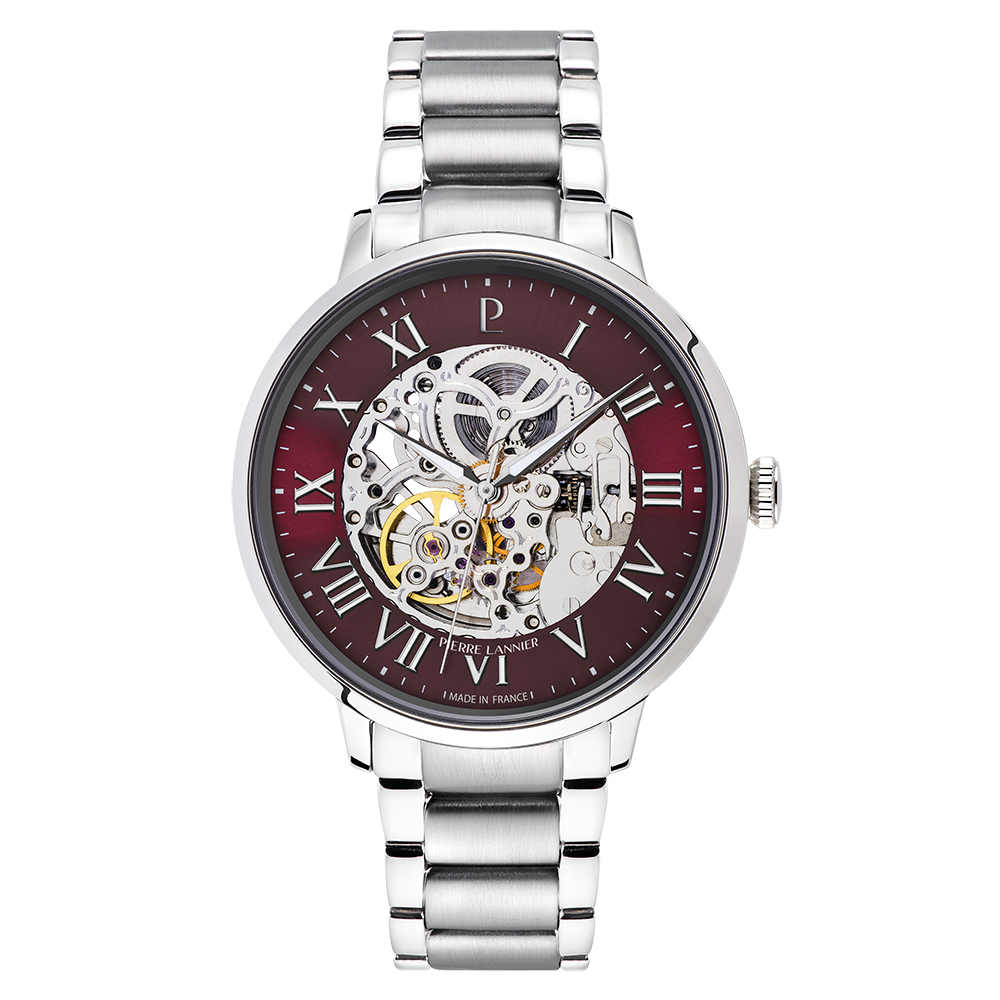 MONTRE PIERRE LANNIER HOMME AUTOMATIC ACIER ARGENTE