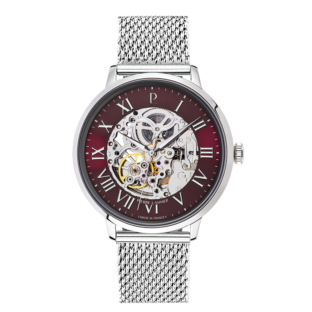 MONTRE PIERRE LANNIER HOMME AUTOMATIC ACIER MILANAIS