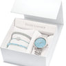 COFFRET PIERRE LANNIER DAME ROXANE CADRAN BLEU X LES INTERCHANGEABLES