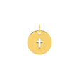 MEDAILLE CROIX OR JAUNE 375