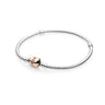 Bracelet  Maille Serpent Pandora Moments Fermoir doré rose