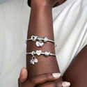 Bracelet Jonc Homme Avec Fermoir Cœur - Acier Inoxydable Poli - Style Unisexe - Taille Réglable Environ 1,68 Pouce - 8