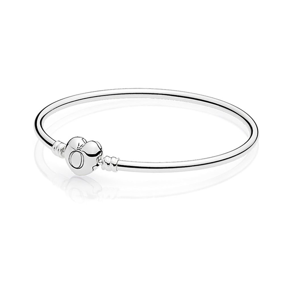 Bracelet Jonc fermoir coeur Pandora Moments