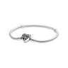 Bracelet Maille Serpent Fermoir Cœur Arbre de Vie Pandora Moments