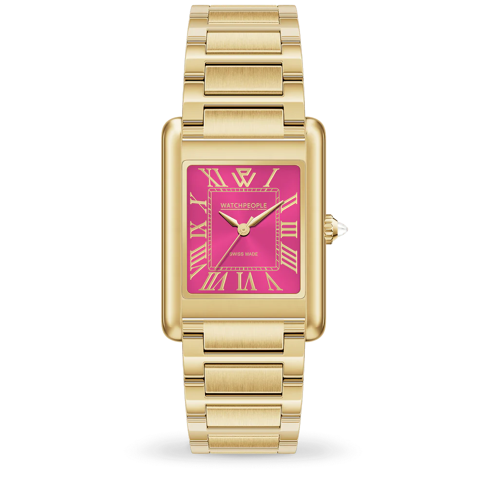 MONTRE WATCHPEOPLE WP6 ACIER SMALL GOLD FLASHY PINK