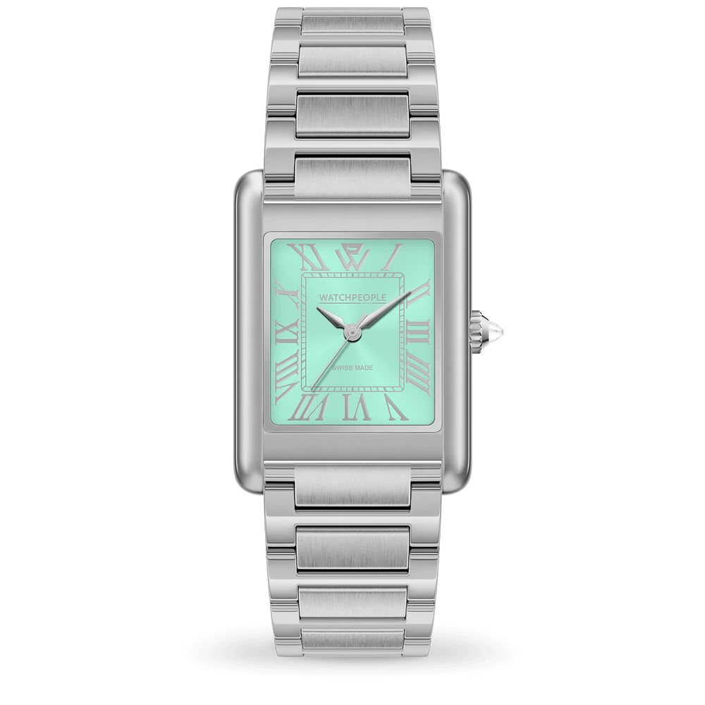 MONTRE WATCHPEOPLE WP6 ACIER SMALL  SILVER TURQUOISE