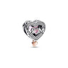 Charm Pandora Maman & Cœur Ajouré Bicolore