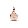Charm Pandora Pendant Médaillon Amour Ouvrable et Gravable Or Rose
