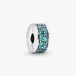 Charm Pandora Clip Pavé Bleu-Vert