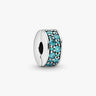 Charm Pandora Clip Pavé Bleu-Vert