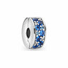 Charm Pandora Clip Pavé Bleu